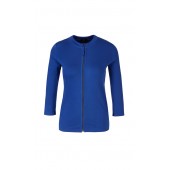 Marccain Sports - QS 3143 J50 - Hoog blauw jasje van stretchkatoen